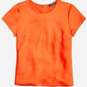 Short-sleeve button-back top in everyday crepe GUARANA XSmall